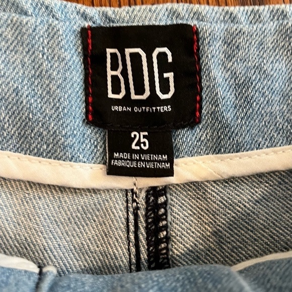 Urban Outfitters BDG Jean Shorts Women 25 Denim Patchwork Justine Boho Bohemian - Picture 3 of 10